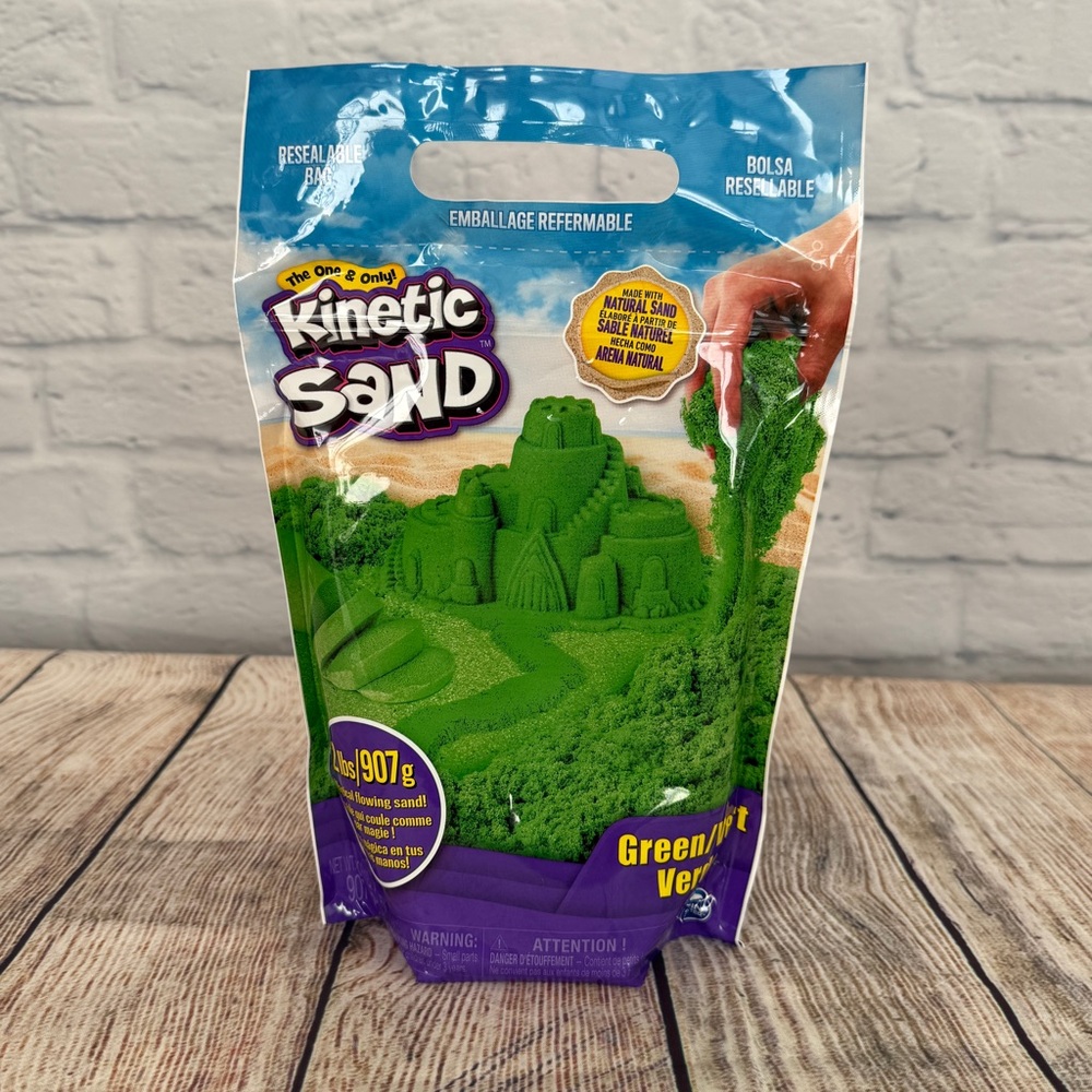New Kinetic Sand Green 2lb The Original Moldable Sensory Play Sand